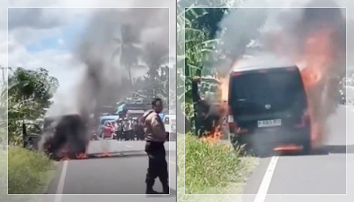 mobil bawa uang terbakar2