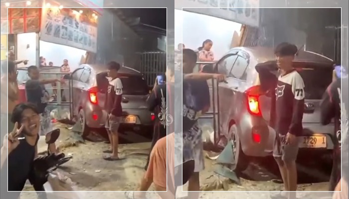 Kecelakaan di KS Tubun Banjarmasin: KIA Picanto Hantam Toko, Netizen Heboh Soroti ‘Anomali’ di Depan Mobil