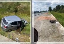 Misteri Mobil Terpental di Jalan Gubernur Syarkawi Banjar! Warga Geger, Pemiliknya Hilang Entah ke Mana!