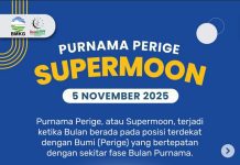 Bulan Purnama Supermoon Malam ini, Berpotensi Picu Banjir Rob 3 Meter di Pesisir Kalsel