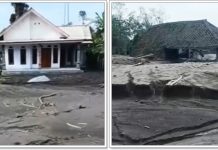 Satu Rumah Tetap Bersih Usai Erupsi Gunung Semeru, Rumah di Sampingya Hancur, Netizen: "Masya Allah"