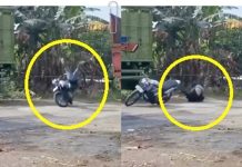 Pengendara Motor Terpelanting Akibat Tali Penarik Truk Mogok, Warganet: "Itu Tali dari Sebamban Aja Kelihatan"