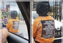 VIRAL! Pengendara Motor Pakai Jaket Berisi Keluhan soal Laporan Polisi: Netizen: ‘No Viral No Justice’