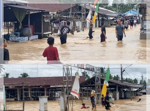 SIAGA PENUH! Awayan Bersiap Terima Kiriman Banjir dari Tebing Tinggi, Air Mulai Rendam Rumah Warga