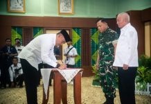 Bangun Kodam Baru di Kalsel Senilai Rp142 Miliar, Gubernur, Wali Kota dan Bupati Teken Kesepakatan dengan Pangdam XXII