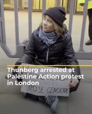 Aktivis Greta Thunberg Diamankan Polisi Inggris Saat Aksi Dukung Palestina, Dituding Langgar UU Terorisme