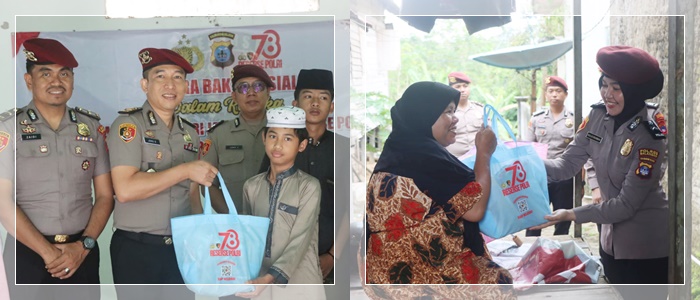 Hari Jadi Reserse ke-78, Satreskrim Polres Balangan Turun ke Lapangan Salurkan Bantuan, Ini Sasarannya