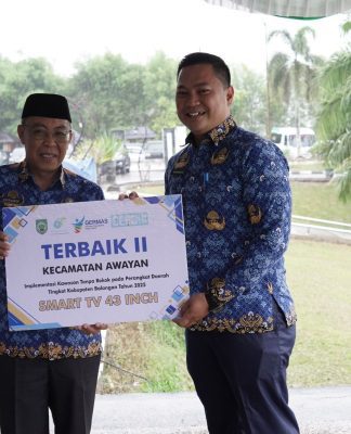 Kecamatan Awayan Sabet Posisi Runner-Up Penerapan Kawasan Tanpa Rokok di Balangan