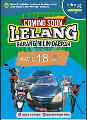 Kesempatan Langka! Ratusan Aset Pemkab Balangan Dilelang, Ini Caranya