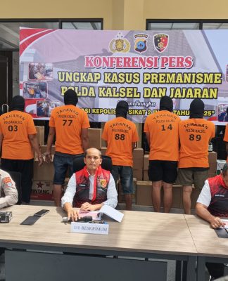 Operasi Sikat Intan II: 234 Tersangka Ditangkap Polda Kalsel Beserta Ratusan Barang Bukti