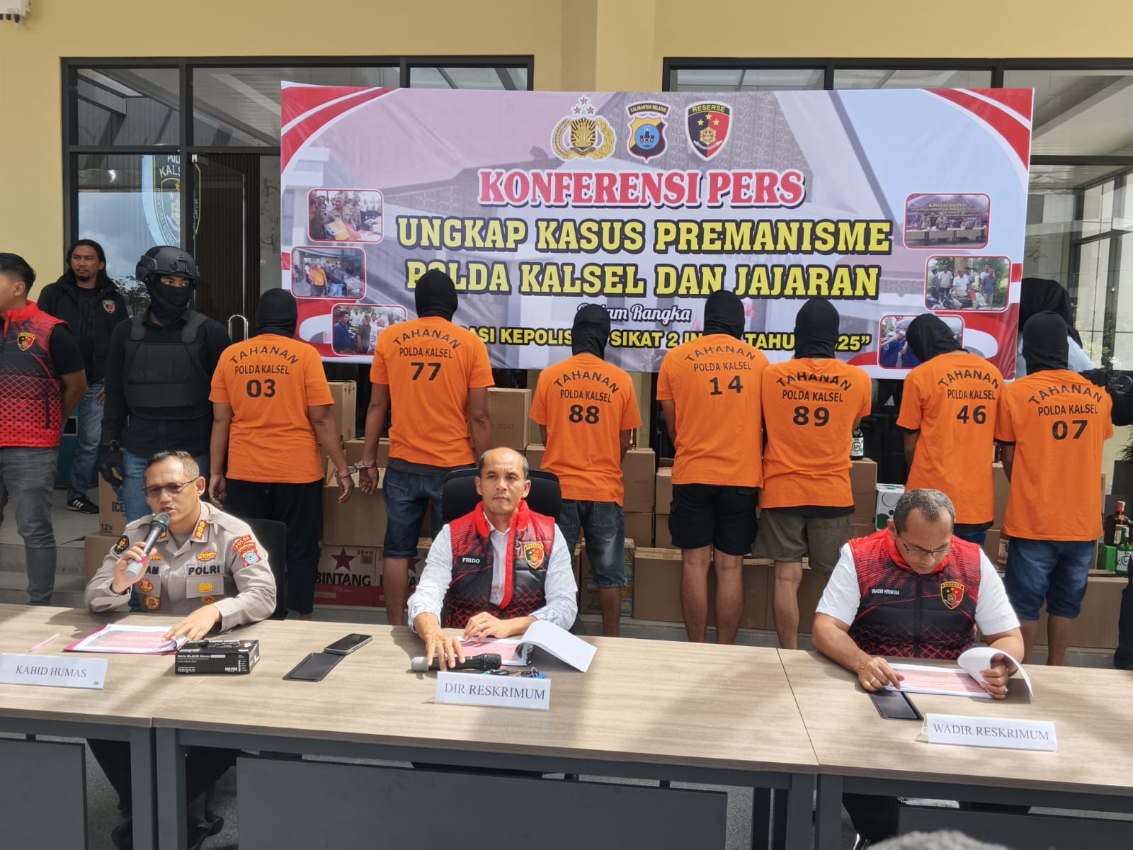 Operasi Sikat Intan II: 234 Tersangka Ditangkap Polda Kalsel Beserta Ratusan Barang Bukti