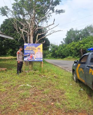 Antisipasi Lonjakan Kendaraan Jelang Nataru, Polsek Jorong Tebar Pesan Keselamatan di Titik Rawan