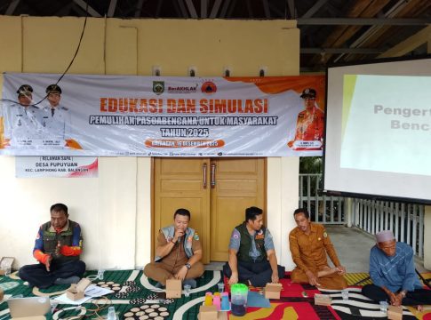 BPBD Balangan Bekali Warga Papuyuan Edukasi dan Simulasi Pemulihan Pascabencana