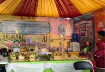Kolaborasi Pemdes dan Karang Taruna, Maket Desa Jatuh Warnai Expo HST