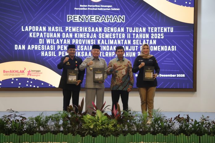 LHP Semester II 2025 Diserahkan BPK, Pemprov Kalsel Selesaikan 90 Persen Temuan, Fokus Perbaiki PT Bangun Banua