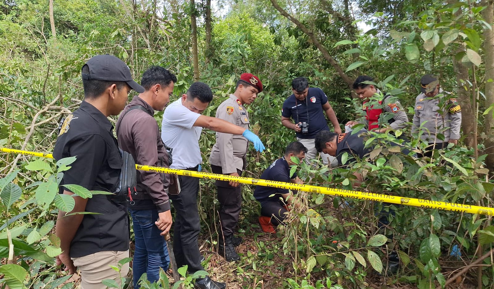 Kepolisian melakukan identifikasi penemuan kerangka manusia