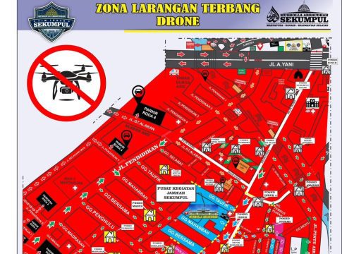 Cek Area Larangan Drone di Momen 5 Rajab Sekumpul