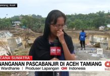 Tangis Reporter CNN di Aceh Tamiang, 'Banyak Anak Minta Makan'