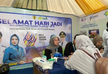 Diserbu Pengunjung! Dinas Kesehatan HST Hadirkan Cek Kesehatan Gratis di Expo HST 2025, Doorprize Jadi Magnet