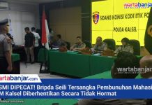 VIDEO - RESMI DIPECAT! Bripda Seili Tersangka Pembunuhan Mahasiswi ULM Kalsel Diberhentikan Secara Tidak Hormat