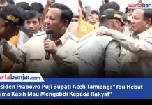 VIDEO - Presiden Prabowo Puji Bupati Aceh Tamiang: "You Hebat Terima ?Kasih Mau Mengabdi Kepada Rakyat"