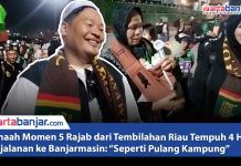 VIDEO - Jemaah Momen 5 Rajab dari Tembilahan Riau Tempuh 4 Hari Perjalanan ke Banjarmasin: “Seperti Pulang Kampung”
