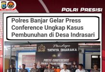 Gelar Konferensi Pers, Polres Banjar Ungkap 2 Kasus Pembunuhan