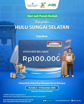 Meriahkan Hari Jadi ke 75 HSS, Begini Cara Nasabah Bank Kalsel Dapatkan Hadiah Spesial