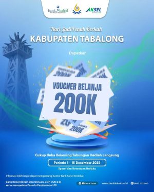 Ada Voucher Belanja Bagi Nasabah Bank Kalsel Spesial Meriahkan Hari Jadi ke 60 Kabupaten Tabalong