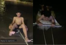 Nikmati Suasana, Remaja ini Berselancar di Tengah Banjir Rob di Kawasan Mantuil Banjarmasin