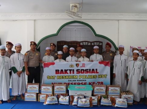 Satreskrim Polres HST Gelar Baksos di Dua Panti Asuhan, Rayakan Hari Jadi ke 78 Reserse dengan Humanis