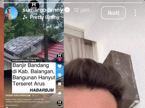 Banjir Bandang Balangan Jadi Isu Nasional, Aktor Denny Sumargo pun Turut Prihatin