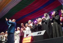 Peringati Hari Jadi ke 66, Pemkab HST Gelar Gema Sholawat di Lapangan Dwi Warna