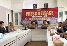 Rilis Akhir Tahun 2025, Kapolresta: Tren Kriminalitas di Banjarmasin Menurun