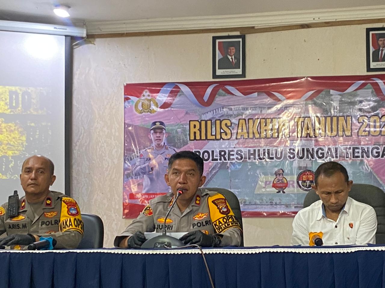Kriminalitas dan Narkoba di HST Turun Sepanjang 2025, Kapolres Tegaskan Patroli dan Penguatan Pencegahan