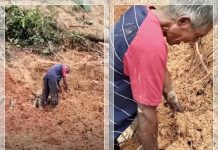 Sambil Menangis, Seorang Ayah di Sibolga Tiga Hari Mengeruk Material Longsor Mencari Putrinya yang Hilang