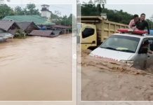 BREAKING NEWS - Hujan Sejak Malam Sungai Balangan Meluap, Rendam Tebing Tinggi dan Wilayah Lainnya Sejak Pagi Hari