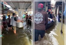 TAK MENYERAH! Relawan Dermaga Murung Masjid Tetap Berjuang Layani Jamaah 5 Rajab di Tengah Banjir