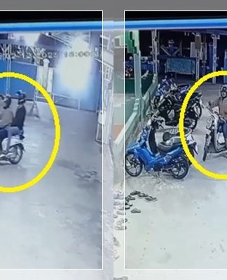 Maling Gasak Motor Saat Jamaah Magrib! Detik-Detik Curanmor di Halaman Musola Bakaca HSS Terekam CCTV