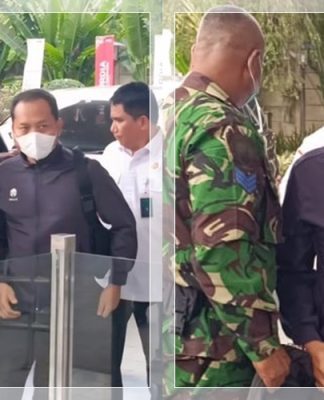 Petugas Kejagung Lebih Dulu Tiba, Kasi Datun Kejari HSU Muncul di KPK Dikawal Ketat TNI
