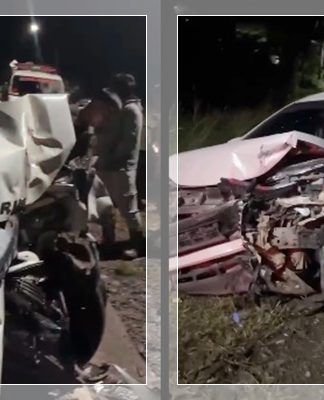 BREAKING NEWS! Terios vs Xpander Adu Banteng di Kuranji Tanah Bumbu, Kedua Mobil Ringsek Parah!