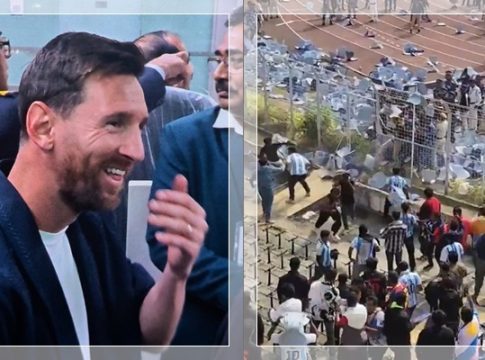 Lionel Messi Hanya 20 Menit Muncul, Suporter India Murka, Kursi Stadion Salt Lake Hancur Berantakan!