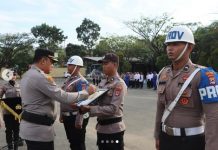 Tegakkan Disiplin dan Integritas, Polres Tanah Bumbu Gelar Upacara PTDH Briptu M Taufik Hidayat
