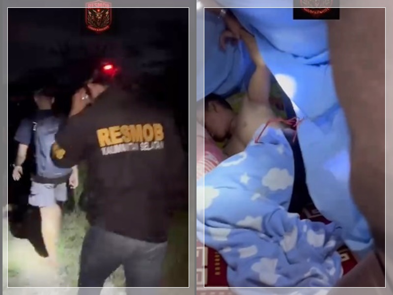 Ternyata DPO Penggelapan Miliaran Rupiah Ditangkap Lagi Tidur di Pondok Tambang Emas Angsana Tanah Bumbu