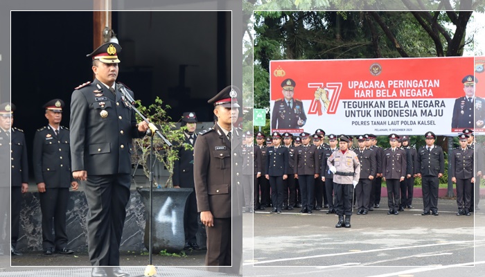 Bela Negara Tak Lagi Angkat Senjata: Polres Tanah Laut Gaungkan Patriotisme Digital di Hari Bela Negara ke-77
