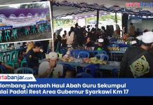 VIDEO - Gelombang Jemaah Haul Abah Guru Sekumpul Mulai Padati Rest Area Gubernur Syarkawi Km 17
