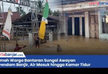 VIDEO - Rumah Warga Bantaran Sungai Awayan Terendam Banjir, Air Masuk hingga Kamar Tidur