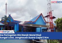 VIDEO - Sirine Peringatan Dini Banjir Mulai Diuji di Sungai Lulut, Jangkauan Suara Capai 2 Km