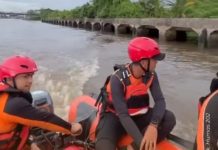 Titik Pencarian Remaja Tenggelam di Bawah  Jembatan Pekauman Diperluas