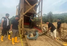 Polres Tanah Laut Gerebek Lokasi Tambang Emas Ilegal di Pemalongan